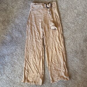 Forever 21 Beige Pleated Pants